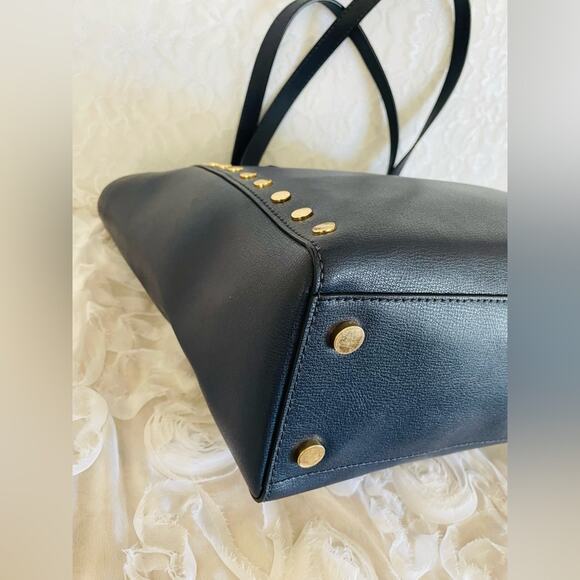 MICHAEL KORS Navy studded crossgrain/saffiano tote shoulder bag - Picture 7 of 10